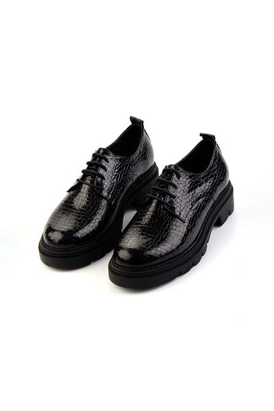 Bambi Shiny Black Women's Casual Shoes K 01638037011