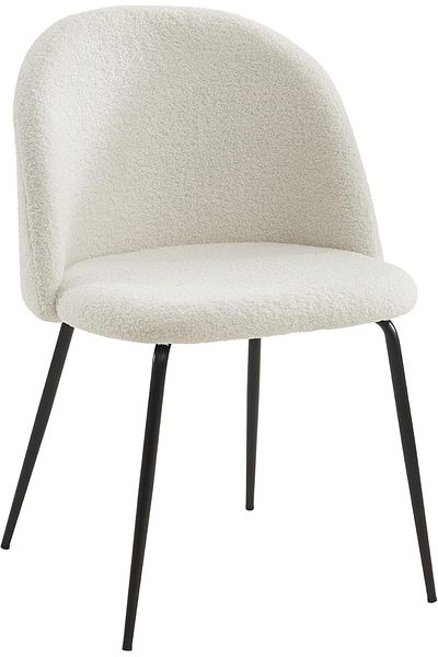 rexa Fabric Chair with Metal Legs Black