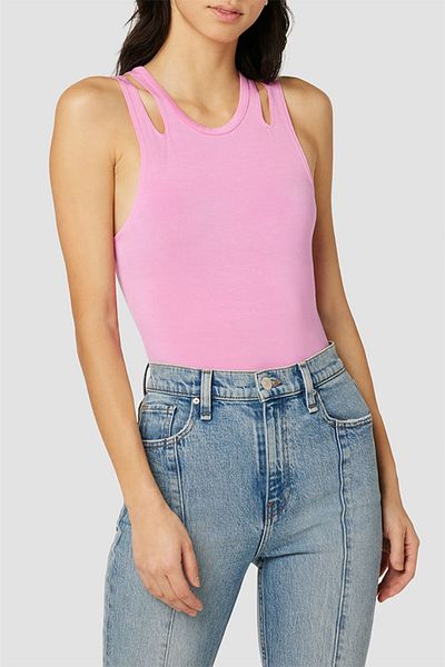 Hudson CUT OUT BODYSUIT - HUDSON - PINK, XS