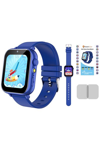 Smart Vibe Smartwatch Multifunctional pentru Copii MiniWATCH® eKiD36 1.69”HD, 24 Jocuri, Audiobooks, Blue