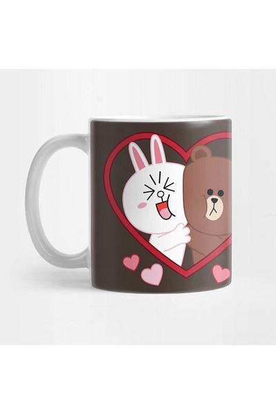 Pixxa Cat and Bear Mug