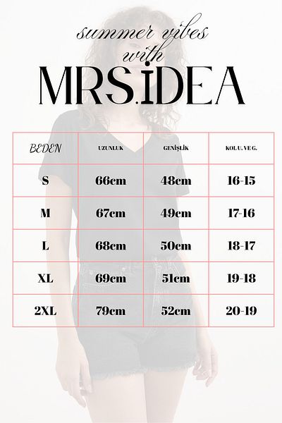 Mrs.idea Women's V-Neck Basic T-Shirt Knitted Cotton Combed T-Shirt