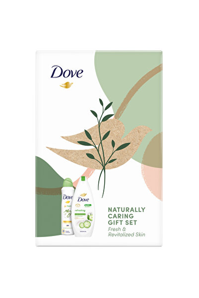 Dove Set Dove Naturally Refreshing: Spray antiperspirant, 150 ml + Gel de duș...