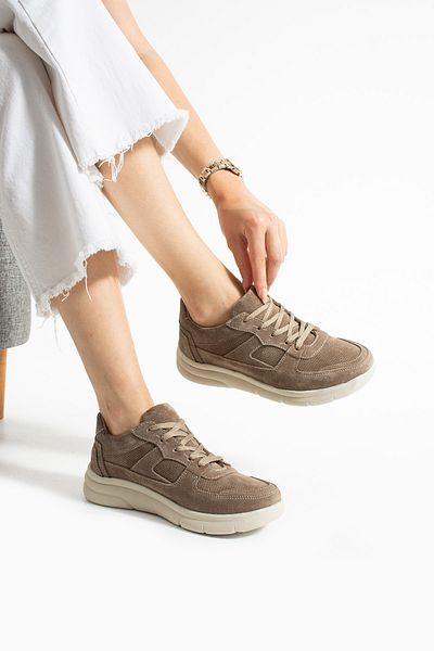 Getcho Sverko Suede Mink Women's Genuine Leather Sports Shoes Comfortable Thick Sole Orthopedic Lightweight Sneaker