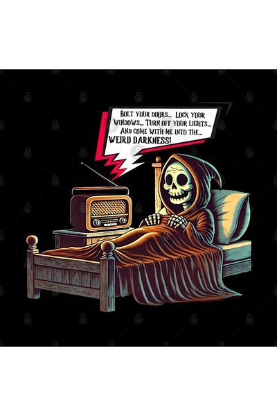 Pixxa Grin Reaper in Bed with Radio Mug Cup