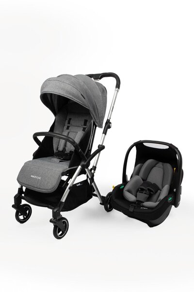 Kanz Marcus Kolay Katlanabilen Kabin Travel Sistem Bebek Arabası Heavy Grey