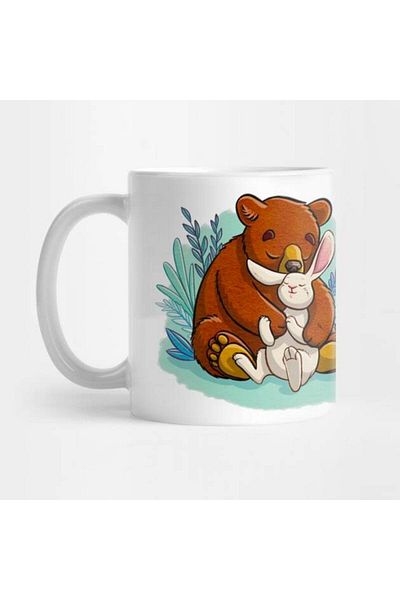 Pixxa Bear and Rabbit Mug Cup