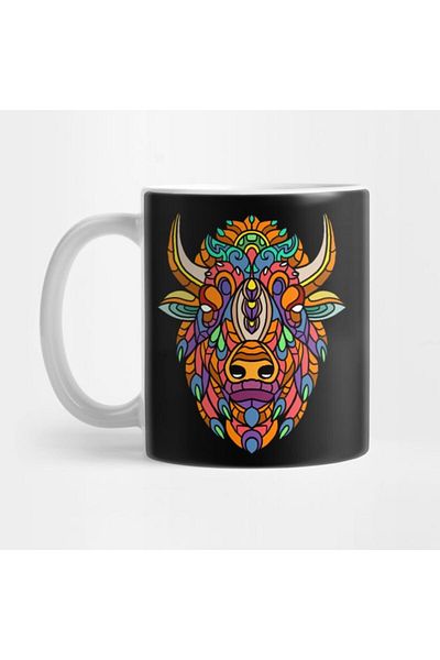 Pixxa Bison Mug Cup