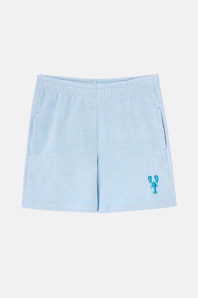 WWF Market Pantaloni scurți pentru copii Blue Lobster Terry - Albastru deschis