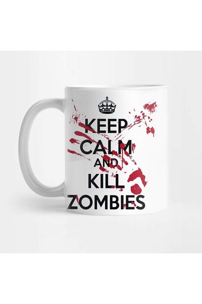 Pixxa Keep Calm and Kill Zombies Mug Cup