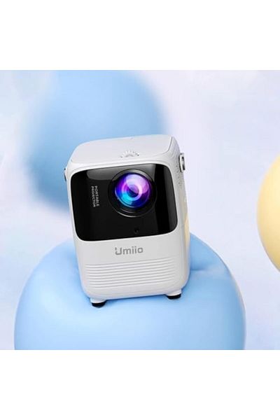 UMİİO Inder Umiio A008 Intelligent Screen Projector 5G WiFi Bluetooth Quadrangle Trapezoid 1080P Android P