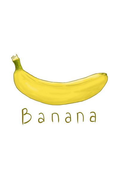 Pixxa Banana cup glass