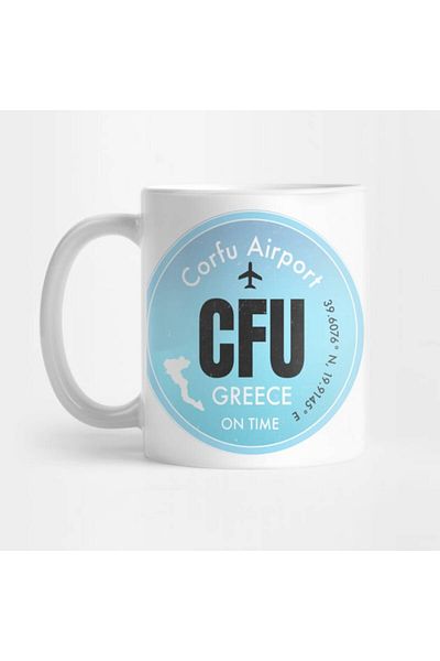 Pixxa Corfu Airport - Travel Love - Traveler Mug
