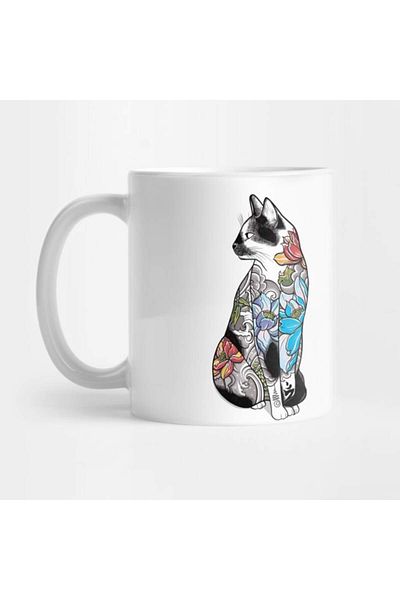 Pixxa Tattooed Cat Mug