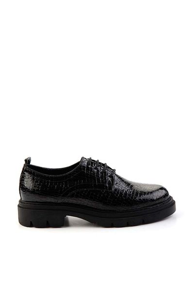 Bambi Shiny Black Women's Casual Shoes K 01638037011