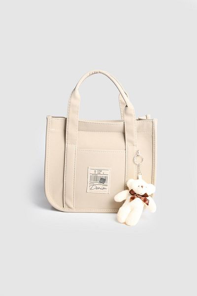 La La'Graccio Paris La'Graccio Paris Women's Ubge Teddy Bear Hand și Geantă Crossbody Cremă