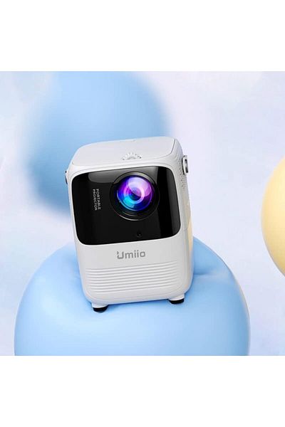 UMİİO Inder Umiio A008 Intelligent Screen Projector 5G WiFi Bluetooth Quadrangle Trapezoid 1080P Android P