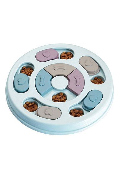 GRUNLUFT Bol de hrănire lentă pentru câini și pisici cu puzzle Grunluft HappyPET DT-BY-04