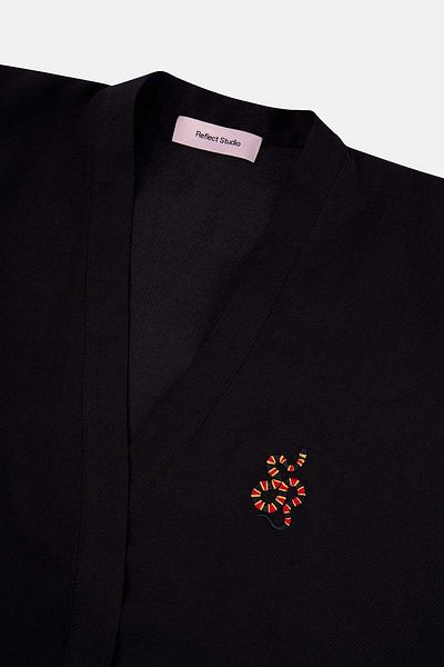 WWF Market Кимоно от TENCEL™ Coral Snake - Черно