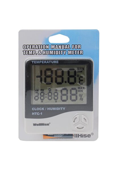 Wellhise HTC-1 Dijital Termometre Sıcaklık Ve Nem Ölçer