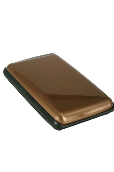 HOZRO Portofel Hozro, din Aluminiu pentru Carduri si Acte, Antiscanare, 6 Compartimente, 11 x 7,5 x 2 cm,