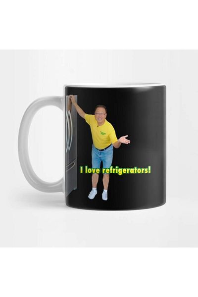 Pixxa I Love Refrigerators Meme Mug Cup