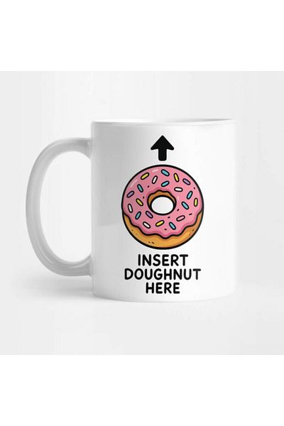 Pixxa Insert Doughnut Here Mug Cup