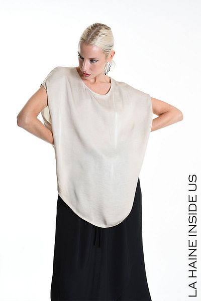 La Haine Inside Us OVERSIZED BLOUSE - LA HAINE INSIDE US - XS/S, GREY