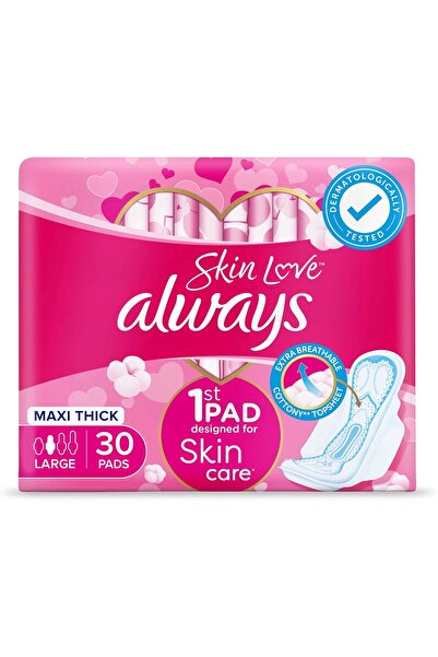 Always Pads Thick Skin Love Regular Flow, 30 | Are you seeking comfort and pr...