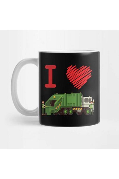 Pixxa 'I Love Garbage Trucks' Mug