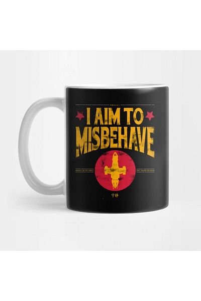 Pixxa I Aim to Misbehave Mug Cup
