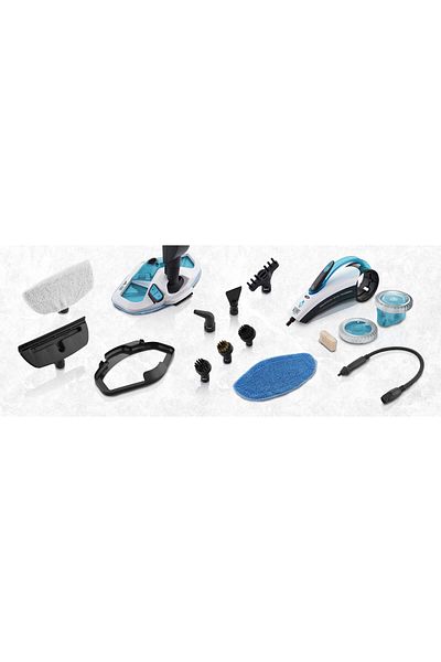 ETA Mop Cu Aburi 2 In 1 Azurit 2267, 1500 W, Rezervor Apa 0.4 L, Filtru Anticalcar