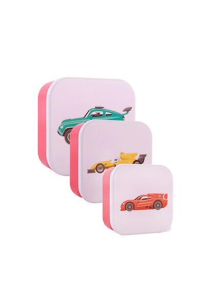ITOTAL Set of 3 children's casseroles, Cars model