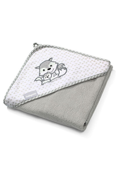 Babyono Prosop Bebe din Fibră de Bambus cu Glugă Babyono GRI 346/03