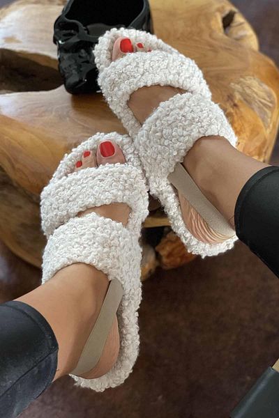 Bambi Beige Women's House Slippers K05665200091