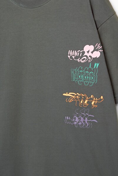 Pull & Bear Mickey Mouse short sleeve sweatshirt