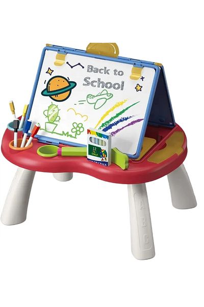 WePro Store Double-sided board with games, magnetic and chalk sides, markers, eraser, 3+ years