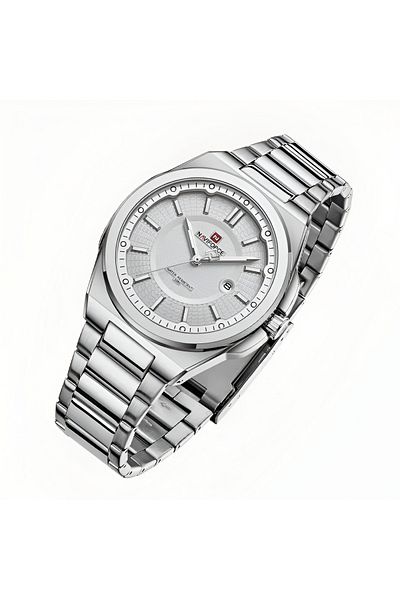 Naviforce Men's Watch Stainless Steel Male Quartz Sports Wristwatches Date Clock
