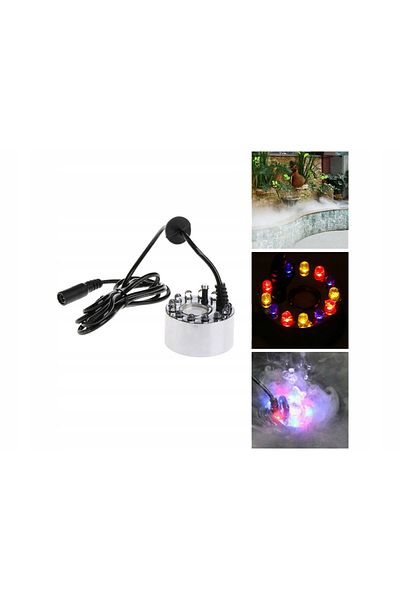 zola Generator abur cu ionizator si umidificator, 25W, iluminare RGB, 5–50°C, 4.7x4.7x4 cm