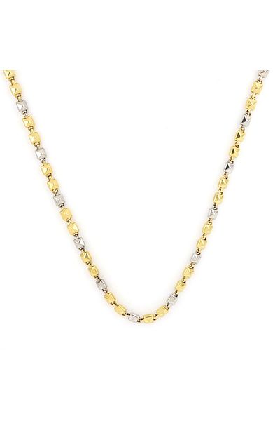 MOHI Fine Jewellery Lant din aur galben si alb de 14k