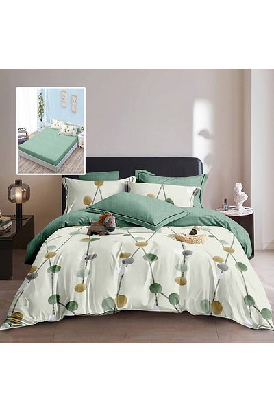 PATONE Finet bed linen, fitted sheet 160x200cm, 6 pieces, double bed, Pucioasa, RAH160-163