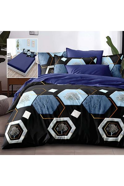 PATONE Finet bed linen, fitted sheet 180x200cm, 6 pieces, double bed, Pucioasa, RAH160-166