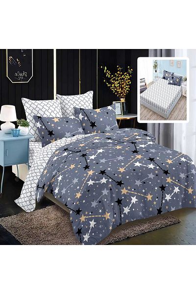 PATONE Finet bed linen, fitted sheet 180x200cm, 6 pieces, double bed, Pucioasa, RAH160-144
