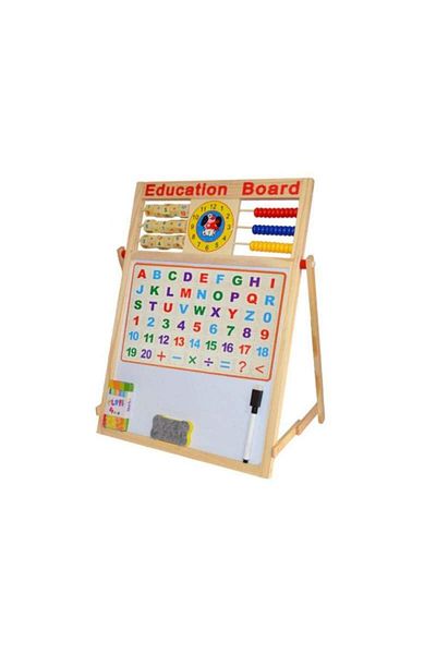 SIKS Tablă magnetică cu 2 fețe, educativă, pentru scris și desen pentru copii