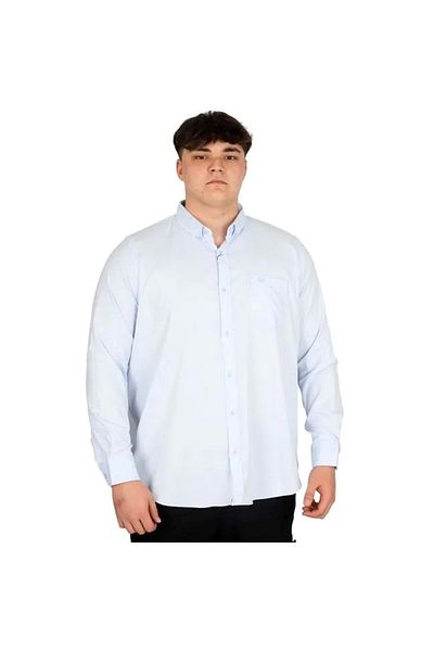 TANİŞ GİYİM Men's Plus Size Comfortable Fit Pocket Oversized Shirt