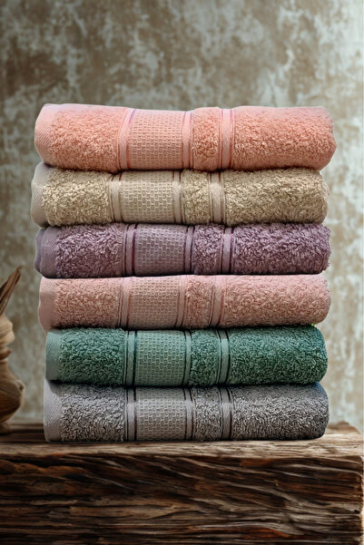 Minteks Комплект от 6 броя 100% памучни кърпи за ръце и лице Mia – 50x90 cm | Minteks Home