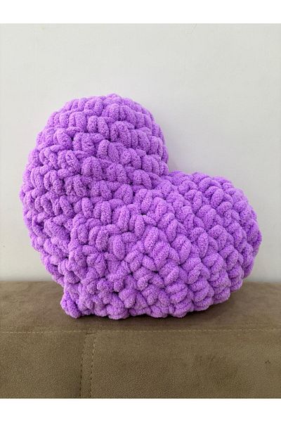 El örgüsü Heart Pillow