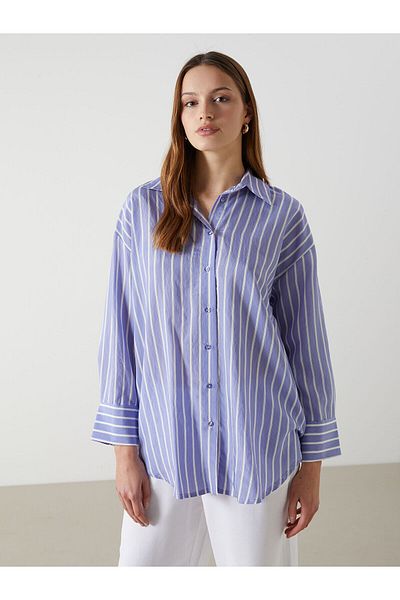 LC Waikiki Striped Oversize Women's Shirt Tunic