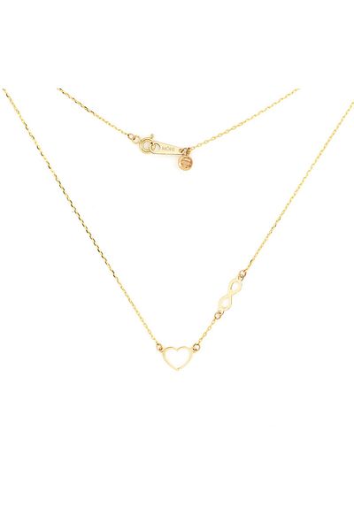 MOHI Fine Jewellery Chocker din aur galben de 14k cu inima