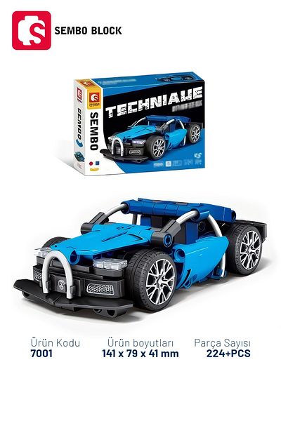 Sembo Block Technic Sports Car Series 7001